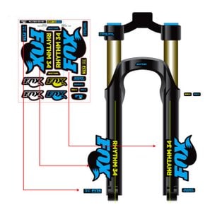 폭스샥 리듬34 데칼세트 스티커 /자전거스티커