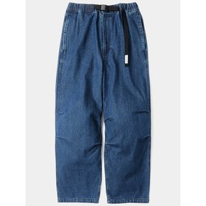 SL-LABEL BELTED PARACHUTE DENIM PANTS 미드나잇데님