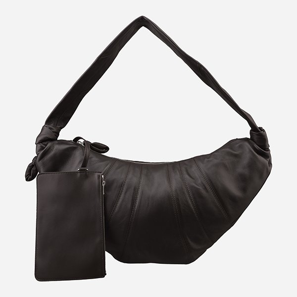 [시흥점] 5F BG0000 LL095 BR490 크루아상백 라지 범백 숄더 다크초콜릿