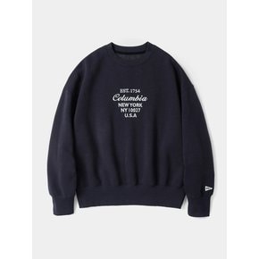 CU BIG SCRIPT WOMEN TERRY SWEATSHIRTS 크라운네이비