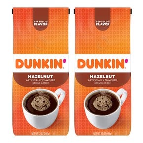 Dunkin Donuts 던킨도너츠 헤이즐넛 그라운드 커피 340g 2팩