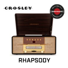 [CROSLEY 크로슬리] Rhapsody 랩소디 올인원 LP CD 라디오 블루투스 턴테이블 CR7016