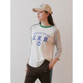 Raglan Sleeve Cookie T-shirt (Green/Blue)