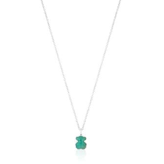 TOUS 실버 뉴 컬러 네크리스 위드 아마조나이트/ Silver New Color Necklace/ 목걸이/ 615434510