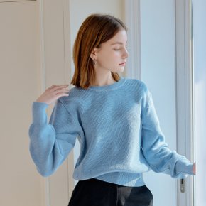 HAZI MELANGE KNIT_SKY BLUE