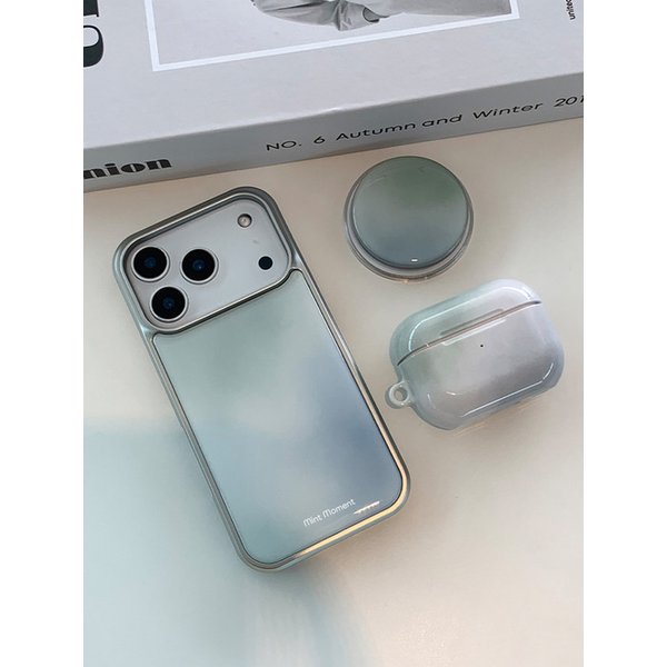 [갤럭시S26입고] Misty Olive Epoxy glossy bumper case [+magsafe]