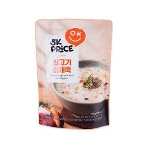 [점포택배] 5K프라이스 쇠고기야채죽 450g
