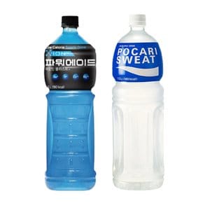 [한번에먹자] 파워에이드 마운틴블라스트 1.5L 3페트 + 포카리스웨트 1.5L 3페트, 총 6페트