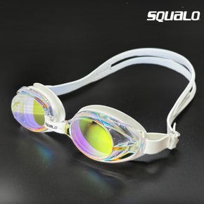 아동미러수경 어린이용 김서림 방지형 생존수영 물안경 SGL-1600M화이트