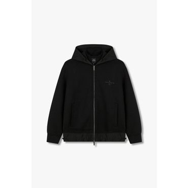 ARMANI EXCHANGE 남성 로고 프린트 후디 집업(A415131036) 블랙