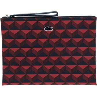 라코스테 클러치백 Robert Clutch L Georges Navy 레드 260453