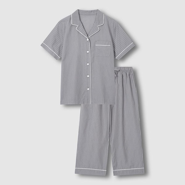 여 라이트 코튼 7부 파자마 세트 J216201079082