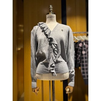 에고이스트 [시흥점] 여성 언발 러플 니트 가디건 (ES1BX002)