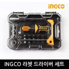 INGCO 24피스 라쳇 드라이버 세트 잉꼬 T형 핸들