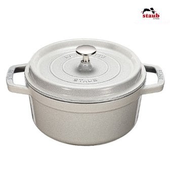  [스타우브] 꼬꼬떼 원형냄비 화이트트러플 22cm