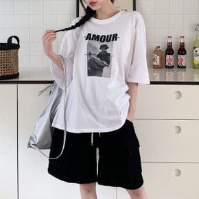 아무르 반팔 박시핏 티셔츠_P364983804
