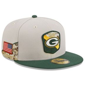 [해외] 997269 NFL [그린베이 패커스] 2023 Salute To Service 59FIFTY Fitted Hat Stone/Green