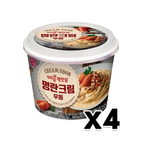 매콤게맛살 명란크림 우동 즉석용기컵 211.5g x 4개