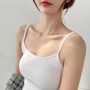 여성 일자  끈나시 여름 시원한 이너 기본 나시 (S41104296)