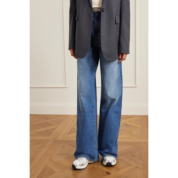 740 러버 가죽 트림 메쉬 스니커즈 46376663162981131