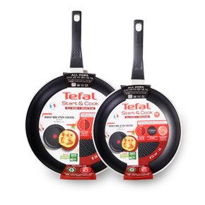 테팔 IH 스타트앤쿡 프라이팬 2종 2개(24cm x1 +28cm x1 )/Tefal 인덕션 후라