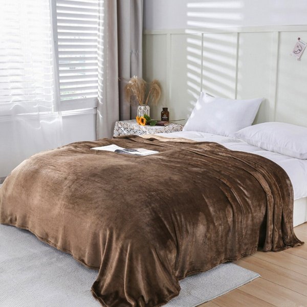 몽글몽글 극세사 이불담요(150x200cm) (초코브라운)