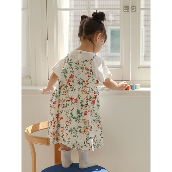 여름비 - 유아 끈나시 원피스