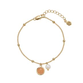 벨 펄 팔찌-레드어벤츄린 / Belle Pearl Bracelet - Red Aventurine