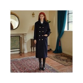 [일루스트리스일루전] NAVY DOUBLE PEA COAT