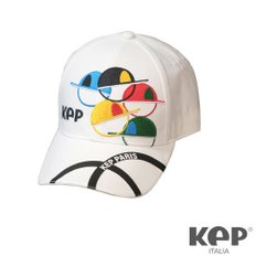 [KEP] Paris Cap 케이피 파리 컬렉션 캡 모자 화이트