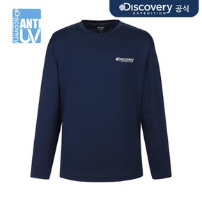 남성 메인크루 그래픽 워터 긴팔티 (NAVY)