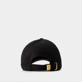 [해외배송] 베르사체 코튼 볼캡 1012693_1A08103 2B150-Black+Gold