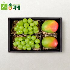 [9/6(금)순차출고][총각네] 명품 샤인머스캣 애플망고 혼합과일 선물세트 1호 2.3kg