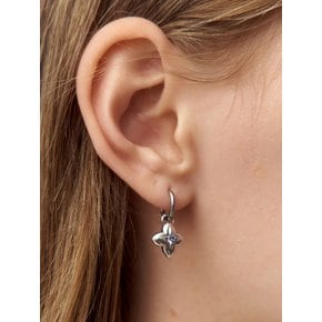 Gothic flower star drop earring(small)