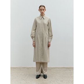 TWF HIDDEN BUTTON SHIRT DRESS _2COLORS