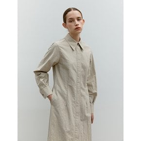 TWF HIDDEN BUTTON SHIRT DRESS _2COLORS
