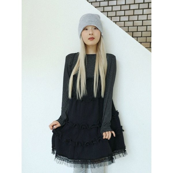 LACE YORU DRESS(BLACK)