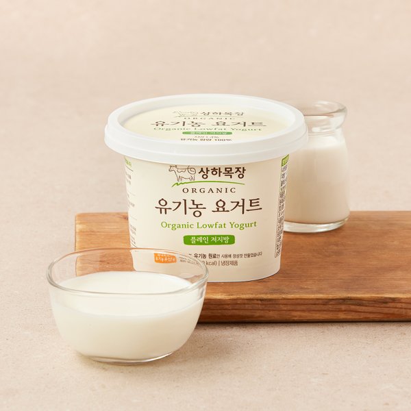 상하목장 유기농 요거트 플레인 저지방 400g