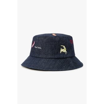 폴스미스 비스트 자수 데님 버킷햇 5715335106000