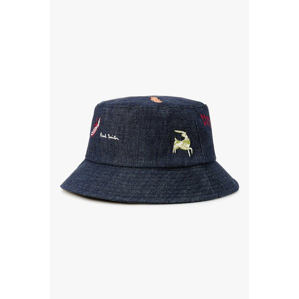 비스트 자수 데님 버킷햇 5715335106000