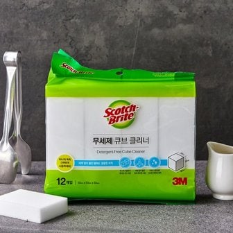 3M 무세제 큐브 크리너 12EA