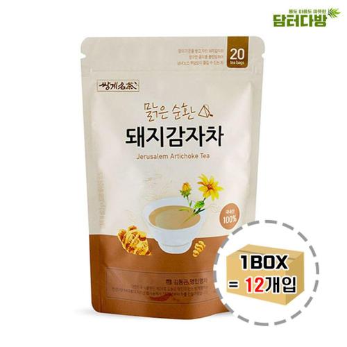 쌍계명차 차음료 돼지감자차 파우치 20티백 1BOX 12개입 E 묶음배송 1가능