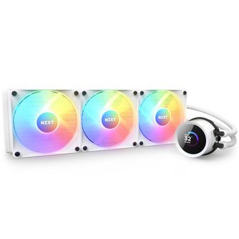  KRAKEN RGB 360 White 간이 수냉 CPU 쿨러 RL-KR360-W1 120mm RGB 팬 3기 3548