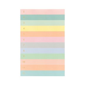 [Rifle Paper Co.] Numbered Color Block Large Memo Notepad