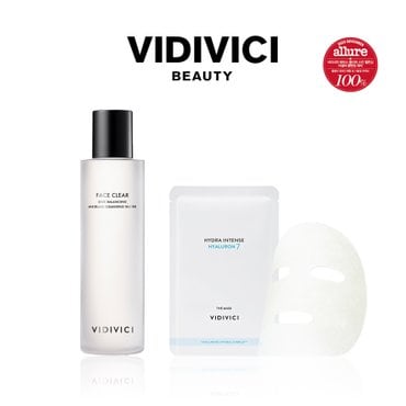 비디비치 페이스 클리어 스킨 밸런싱 미셀라 클렌징 워터 200ml (증정: 더 마스크 1매)