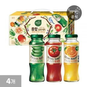 자연은 종합 음료세트 180mL 병 12개 4세트 (알로에 토마토 제주감귤)