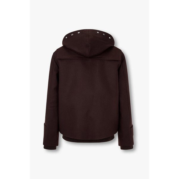 남성 토글 디테일 울 멜턴 블루종(체리 브라운) 6425301141000