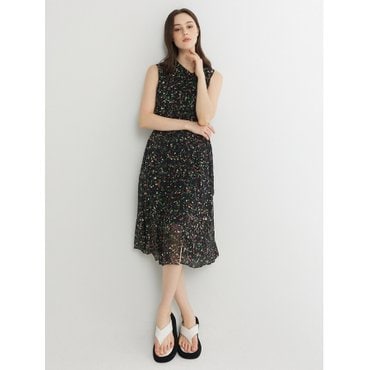 NICE CLAUP 언발 기계주름 스커트[N242MWS506]