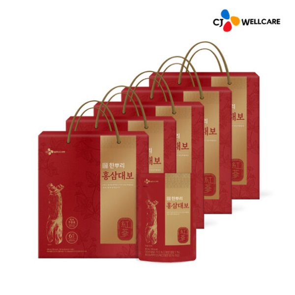 [CJ공식] 한뿌리 홍삼대보(40ml*24포) 5박스