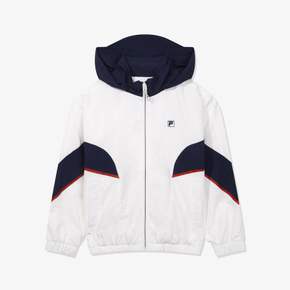 수정중 휠라 키즈 V절개 메쉬 바람막이 WHITE EVR FK262JK07B001 100